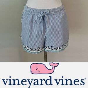 ⬇️Vineyard Vines Embroidered Seersucker Pull Short Size L
